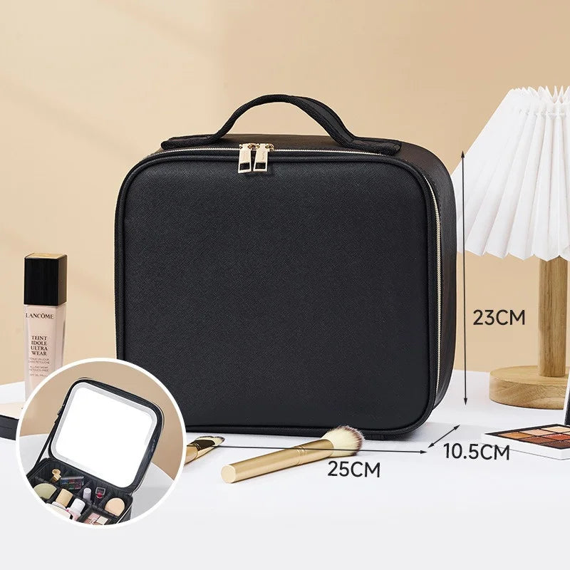 LED Cosmetic Case with Mirror - The Ultimate Travel Beauty Companion
