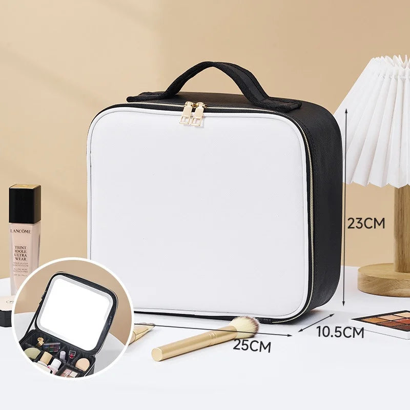 Estuche cosmético LED con espejo: el mejor compañero de belleza para viajes