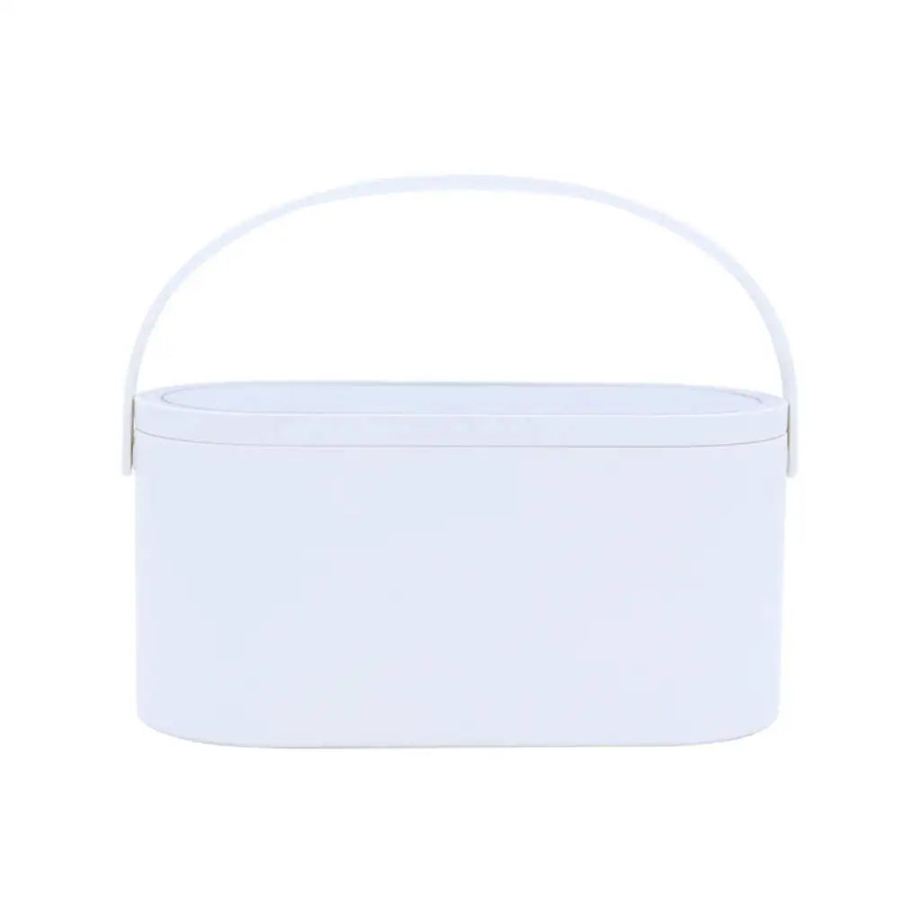 Makeup Organizer Storage Box with LED Mirror