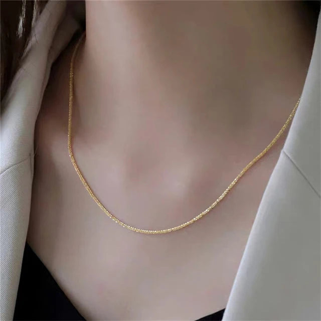 Sparkling Layered Clavicle Necklace - Elegant & Trendy
