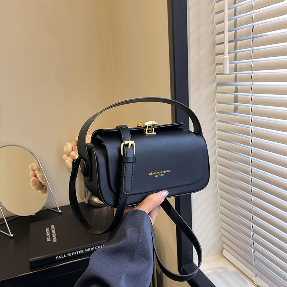 Bolso de hombro cuadrado clásico y sencillo: bandolera elegante y versátil
