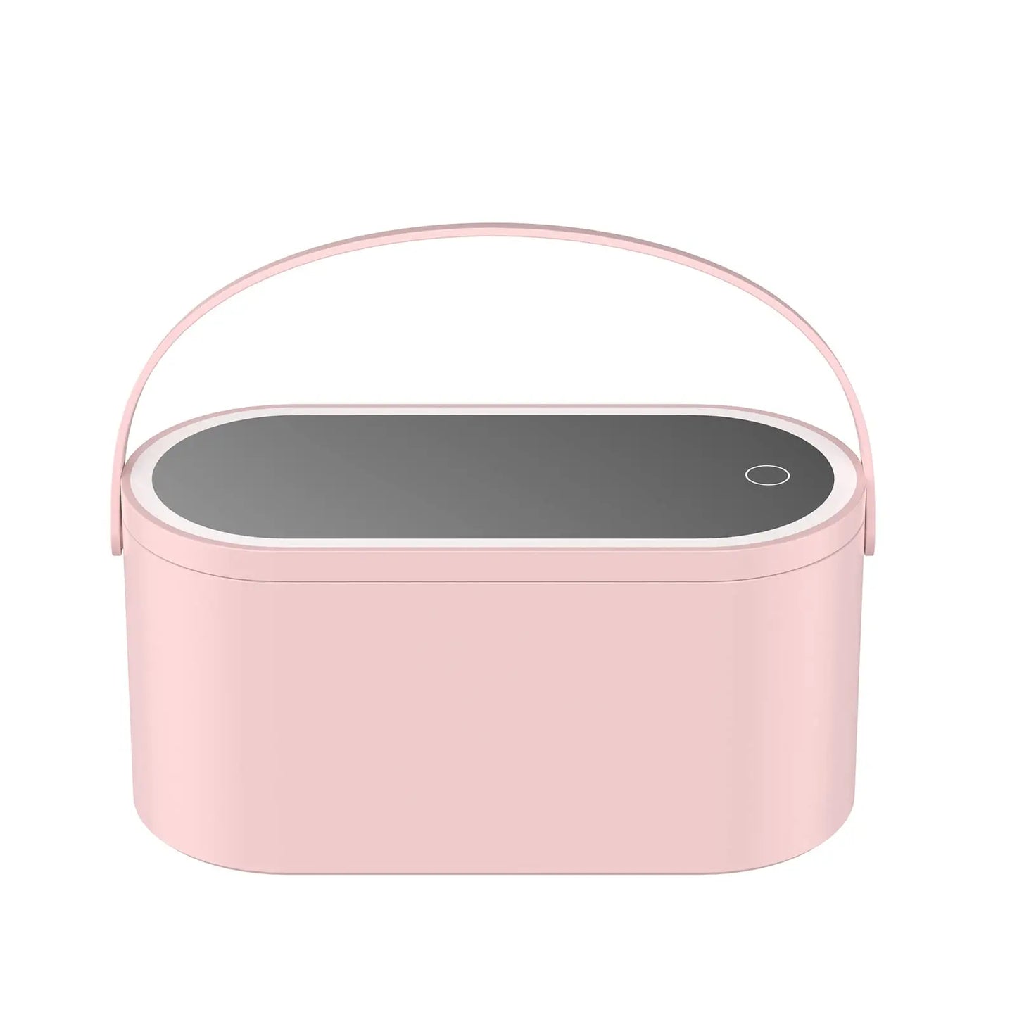 Caja organizadora de maquillaje con espejo LED