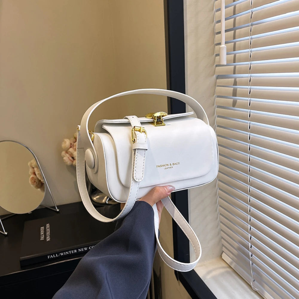 Bolso de hombro cuadrado clásico y sencillo: bandolera elegante y versátil