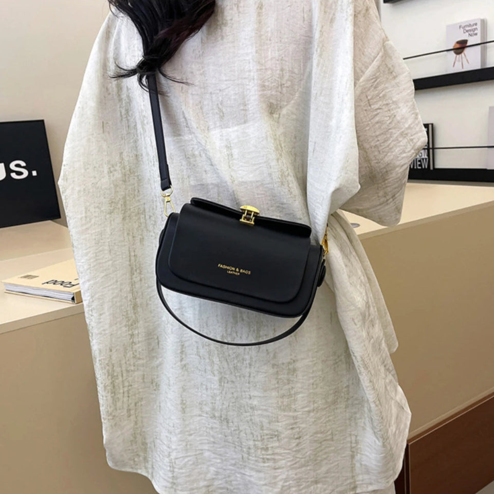 Bolso de hombro cuadrado clásico y sencillo: bandolera elegante y versátil