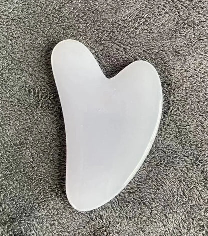 Natural Resin Jade Gua Sha – Facial & Body Massage Tool for Skin Lifting & Relaxation