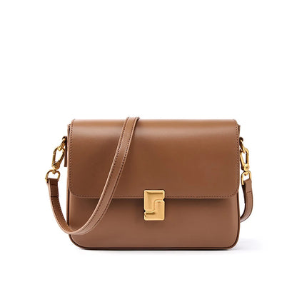 Bolso bandolera de lujo 100 % piel auténtica: elegante y de alta calidad.