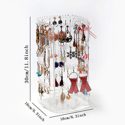 Elegant & Functional 360° Rotating Jewelry Organizer