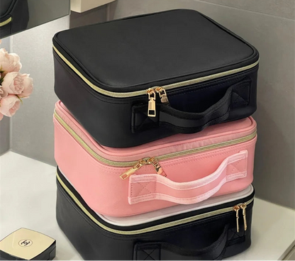Estuche cosmético LED con espejo: el mejor compañero de belleza para viajes