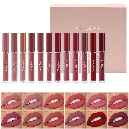 Matte Lip Gloss Set – 6 Long Lasting Colors