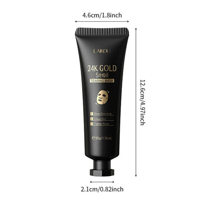 LAIKOU 24K Gold Peeling-Maske – Tiefenreinigung &amp; Mitesserentfernung