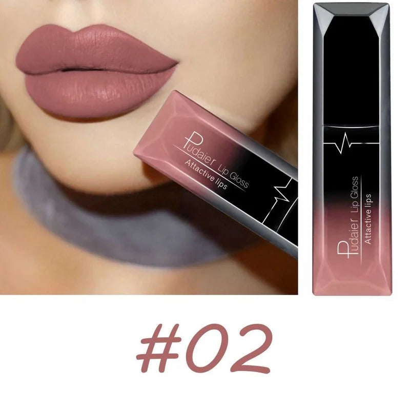 Langanhaltender Lipgloss – Intensive Farbe und mattes Finish