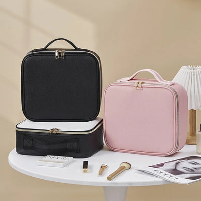 Estuche cosmético LED con espejo: el mejor compañero de belleza para viajes