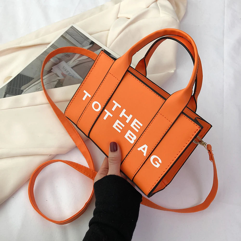 Bolso tote con letras en contraste para mujer: elegante y funcional