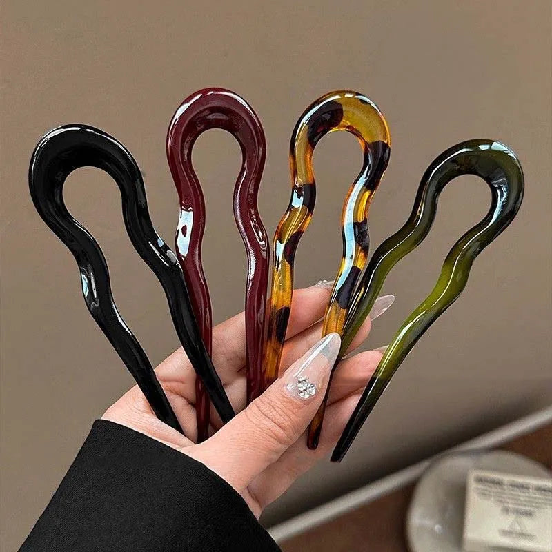 Elegant U-Shaped Hair Fork – Effortless Chic for Any Hairstyle