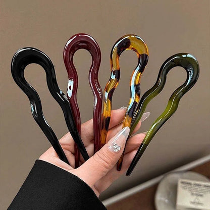 Elegant U-Shaped Hair Fork – Effortless Chic for Any Hairstyle