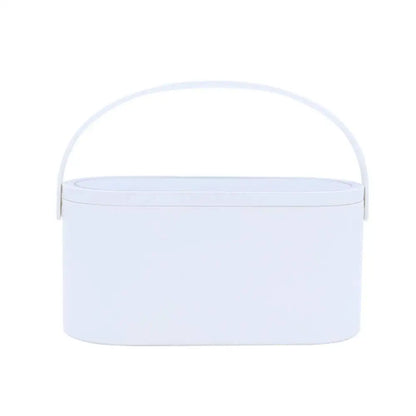 Caja organizadora de maquillaje con espejo LED
