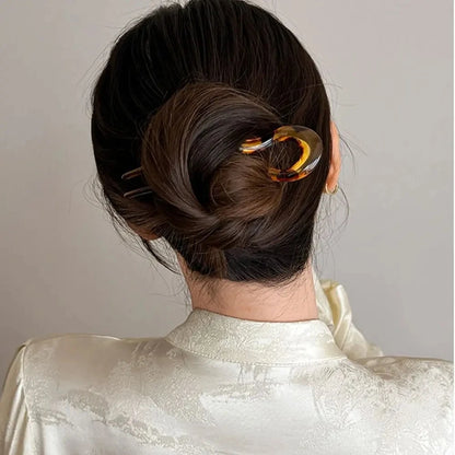 Elegant U-Shaped Hair Fork – Effortless Chic for Any Hairstyle