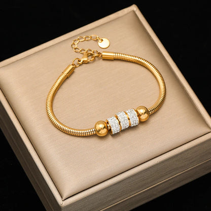 Stainless Steel Gold-Plated Bracelet Collection – Elegant & Trendy Designs