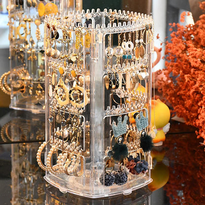 Elegant & Functional 360° Rotating Jewelry Organizer