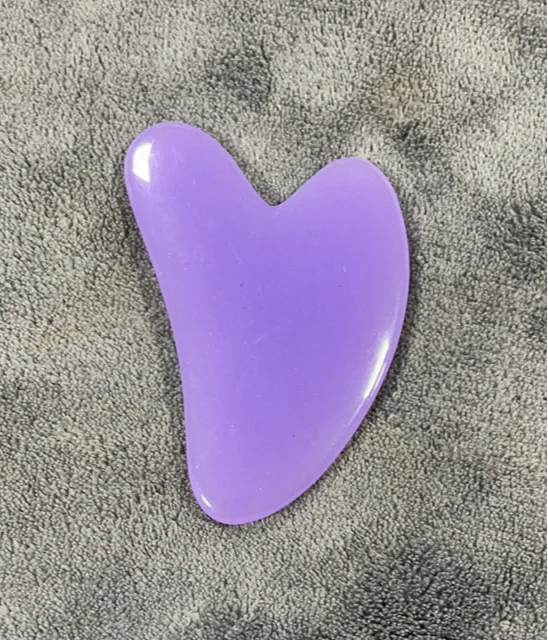 Natural Resin Jade Gua Sha – Facial & Body Massage Tool for Skin Lifting & Relaxation