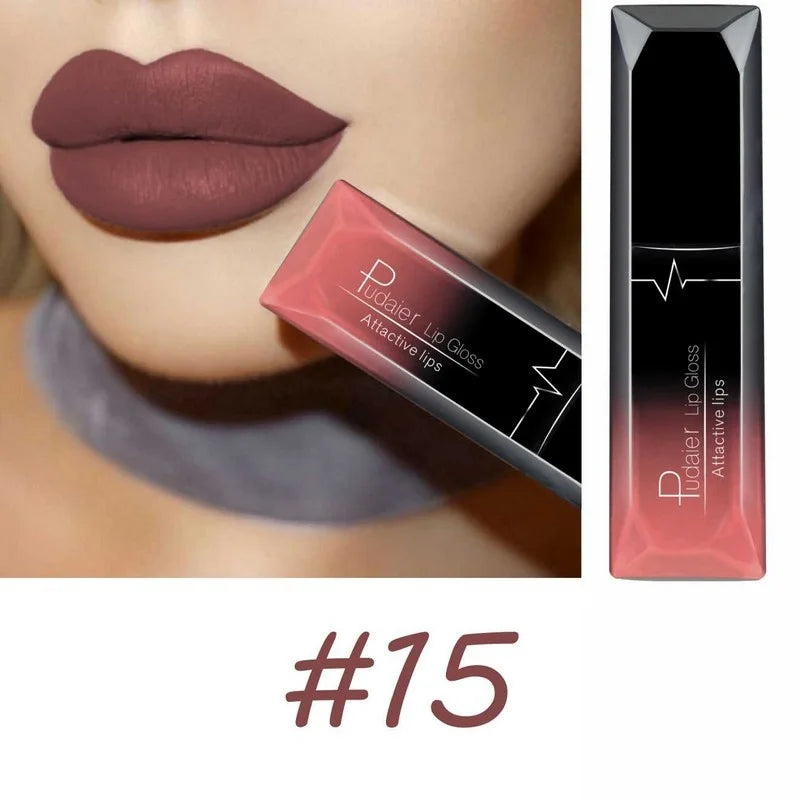 Langanhaltender Lipgloss – Intensive Farbe und mattes Finish