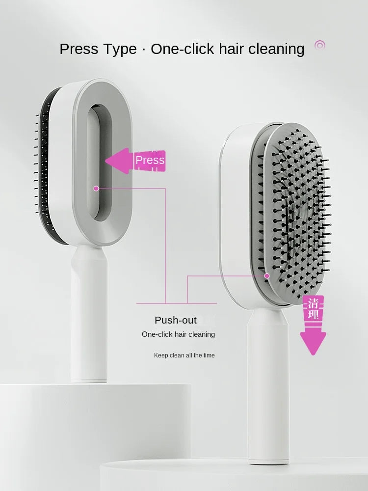 Self-Cleaning Hairbrush - Innovative & Practical