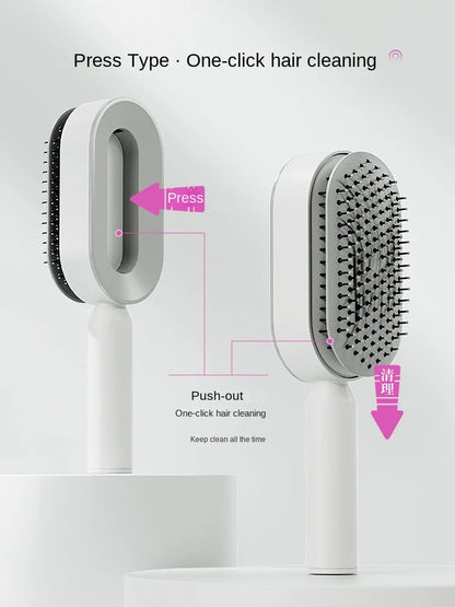 Self-Cleaning Hairbrush - Innovative & Practical