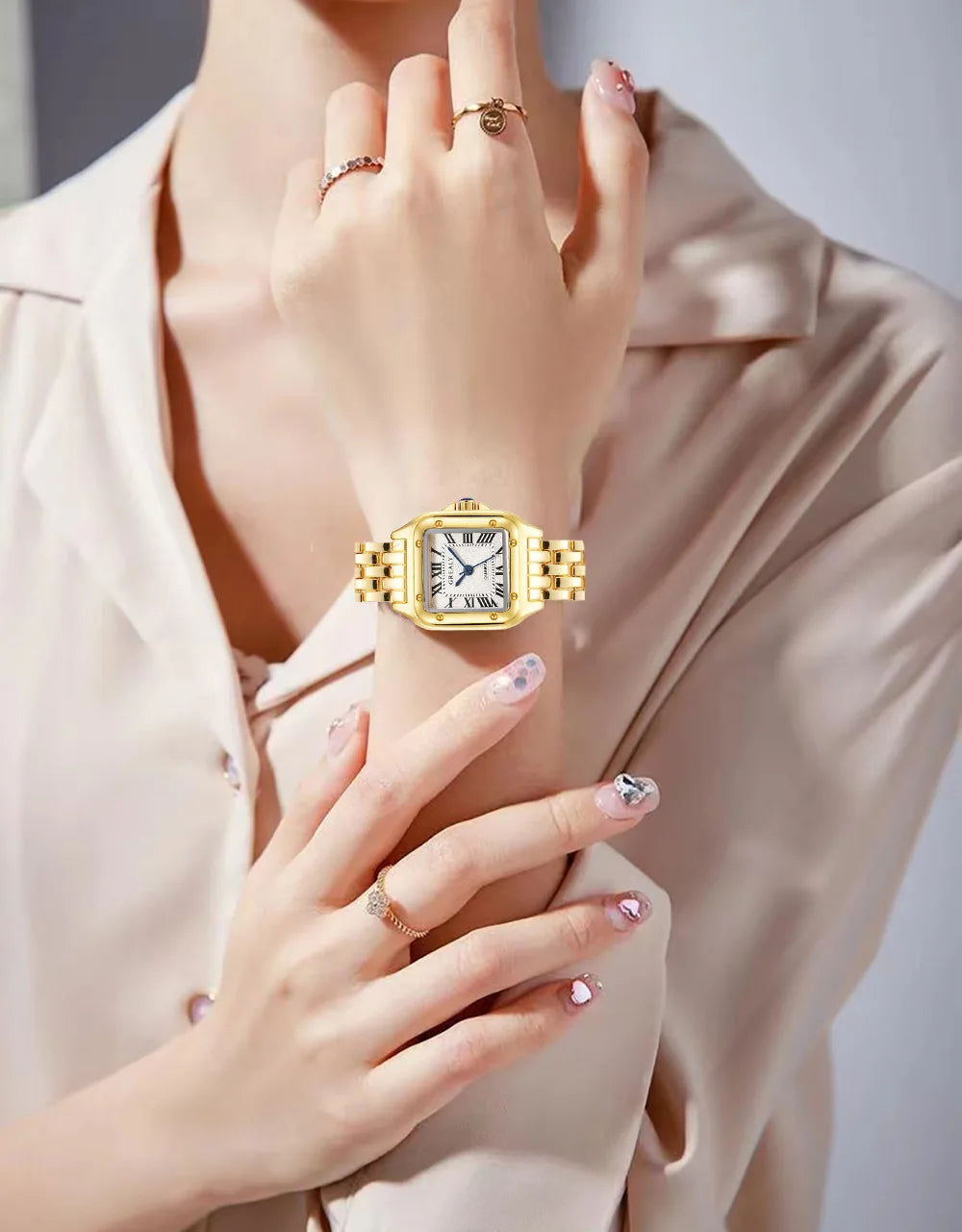 Luxury Gold Stainless Steel Women Watch - Elegant & Timeless