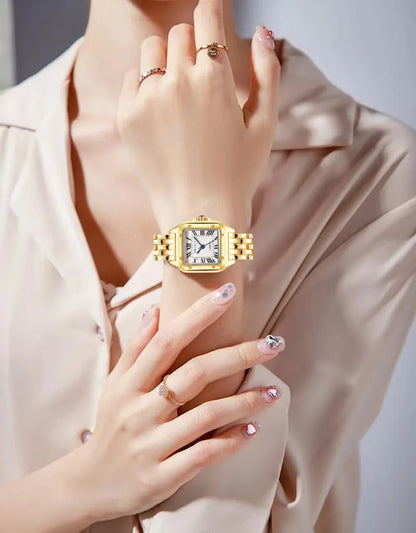 Luxury Gold Stainless Steel Women Watch - Elegant & Timeless