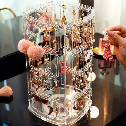 Elegant & Functional 360° Rotating Jewelry Organizer