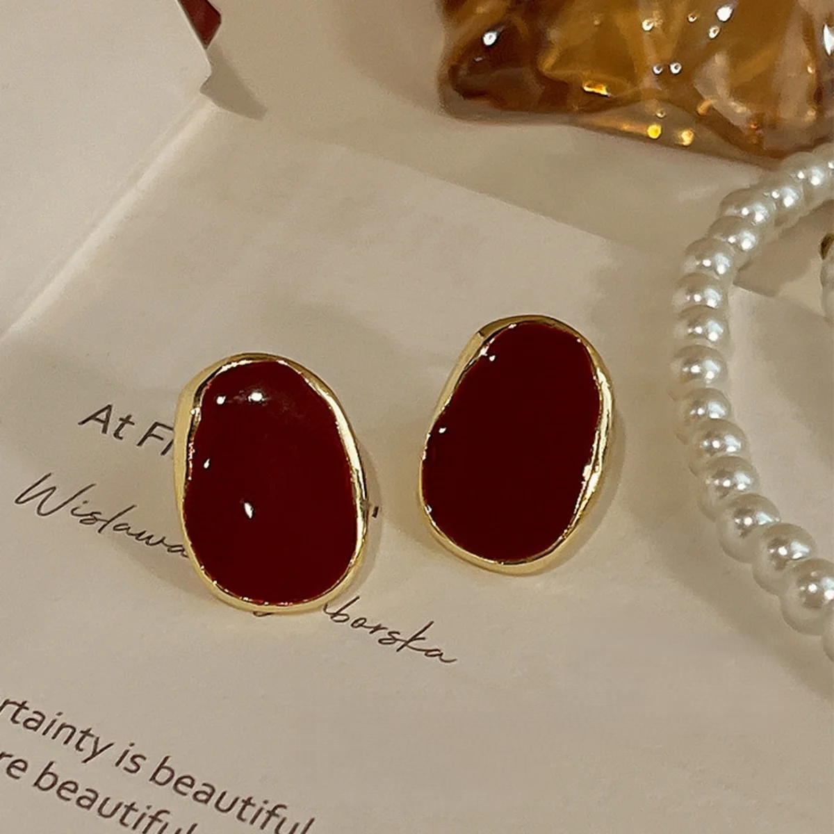 Retro Geometric Earrings – Minimalist Luxury Statement Jewelry