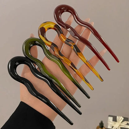 Elegant U-Shaped Hair Fork – Effortless Chic for Any Hairstyle