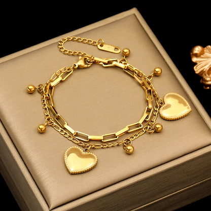 Stainless Steel Gold-Plated Bracelet Collection – Elegant & Trendy Designs