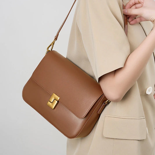 100 % echtes Leder Luxus-Umhängetasche – Hochwertig &amp; Elegant