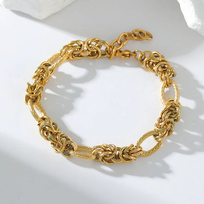 Stainless Steel Gold-Plated Bracelet Collection – Elegant & Trendy Designs