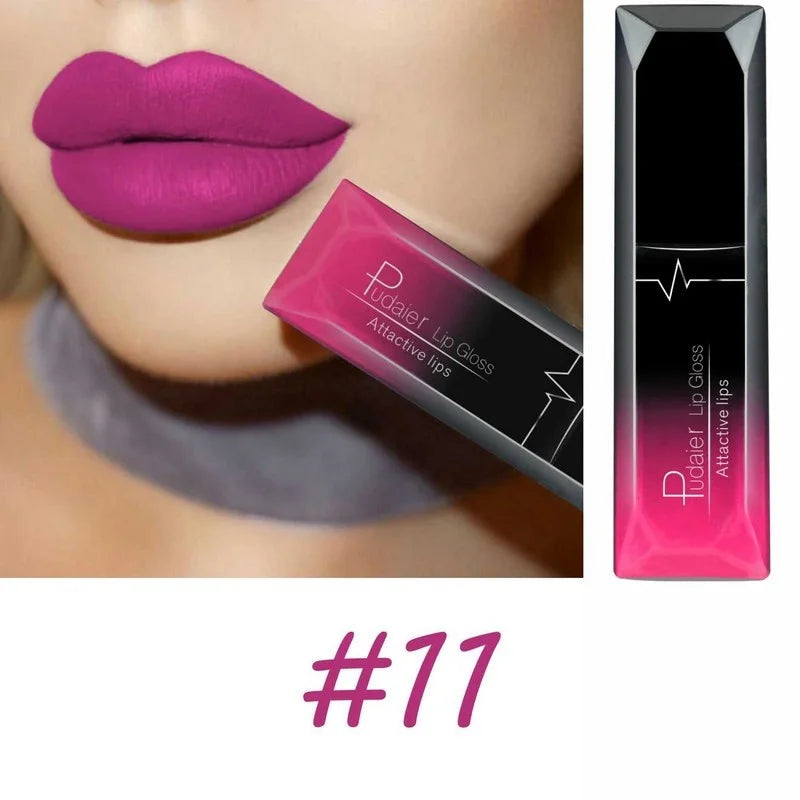 Langanhaltender Lipgloss – Intensive Farbe und mattes Finish
