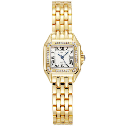 Luxury Gold Stainless Steel Women Watch - Elegant & Timeless