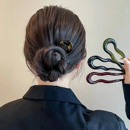 Elegant U-Shaped Hair Fork – Effortless Chic for Any Hairstyle