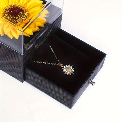Elegant Sunflower Necklace Gift Set - Celebrate Love & Loyalty