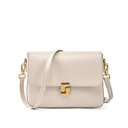 Bolso bandolera de lujo 100 % piel auténtica: elegante y de alta calidad.