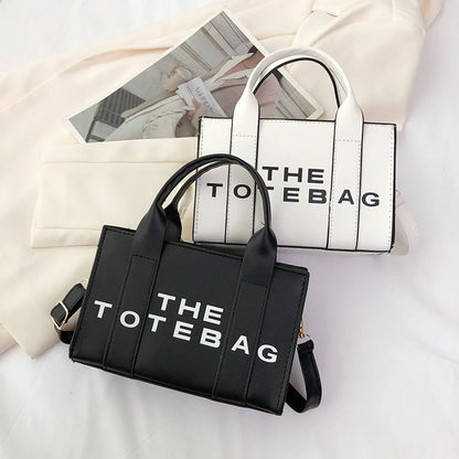 Bolso tote con letras en contraste para mujer: elegante y funcional