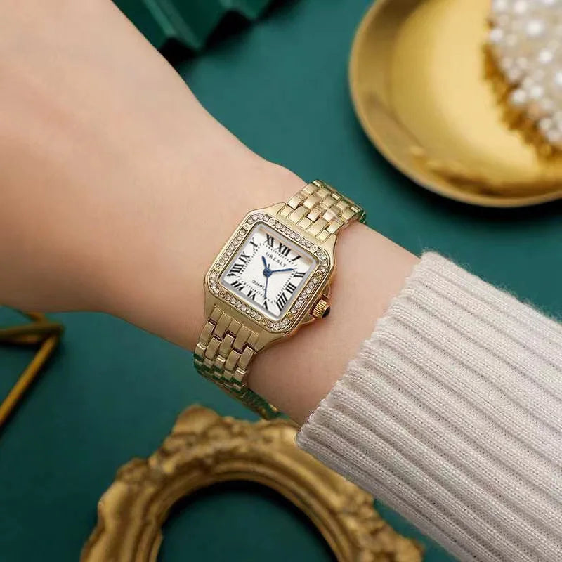 Luxury Gold Stainless Steel Women Watch - Elegant & Timeless