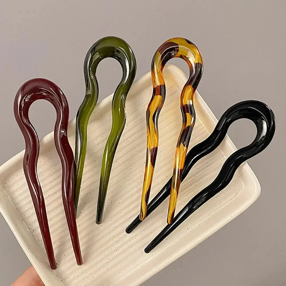 Elegant U-Shaped Hair Fork – Effortless Chic for Any Hairstyle