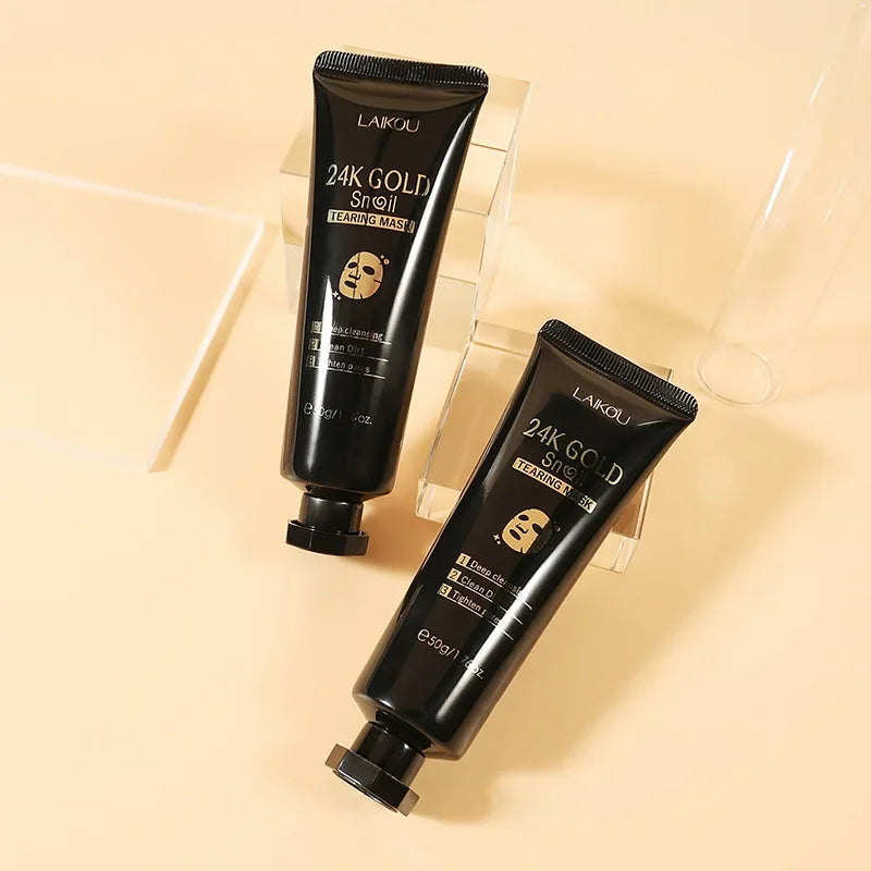 LAIKOU 24K Gold Peeling-Maske – Tiefenreinigung &amp; Mitesserentfernung