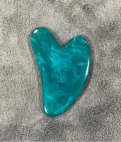 Natural Resin Jade Gua Sha – Facial & Body Massage Tool for Skin Lifting & Relaxation