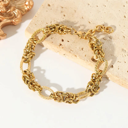 Stainless Steel Gold-Plated Bracelet Collection – Elegant & Trendy Designs