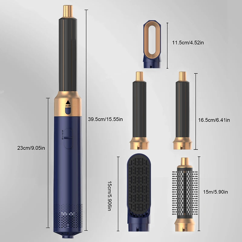 5-in-1-Haartrockner-Set mit professionellem Lockenstab – Das ultimative Styling-Tool für perfektes Haar