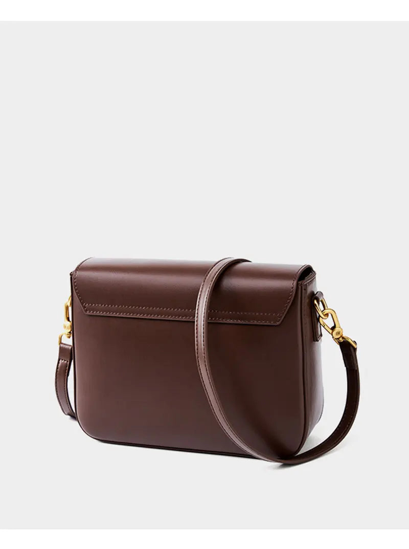 Bolso bandolera de lujo 100 % piel auténtica: elegante y de alta calidad.