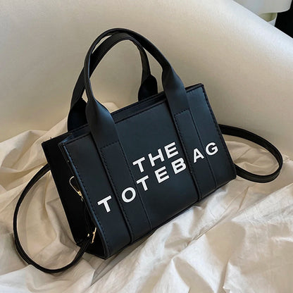 Bolso tote con letras en contraste para mujer: elegante y funcional