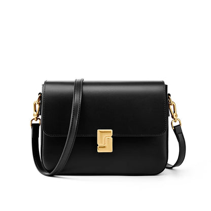 Bolso bandolera de lujo 100 % piel auténtica: elegante y de alta calidad.